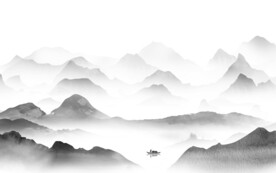 现代 高端灰色山水 TiF分层