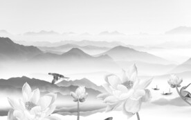 淡雅 中式最新山水 TiF分层