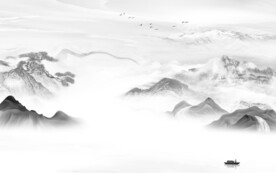 别墅 现代客厅山水 TiF分层