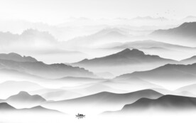 别墅 简奢灰色山水 tiF分层