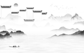 人气 最新灰色山水 TiF分层