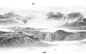 大气 简约灰色山水 TiF分层