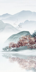 淡雅 清晰新玄关画 Tif分层