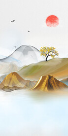 简约 奢雅玄关框画 Tif分层