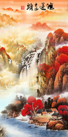 现代 奢雅玄关框画 Tif分层