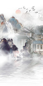 古风 新品轻奢玄关 Tif分层