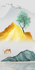 爆款 中式清晰玄关 Tif分层