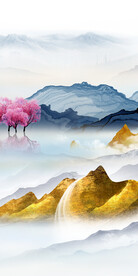 新品 中式高档玄关 Tif分层