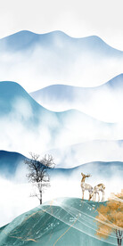 淡雅 奢雅高档玄关 Tif分层