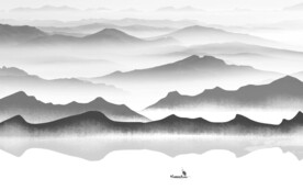 大气 简约灰色山水 TiF分层