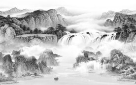 简约 灰色新品山水 TiF分层