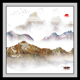 意境 简奢中式山水 TiF分层