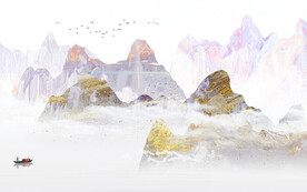 爆款 简奢中式山水 TiF分层