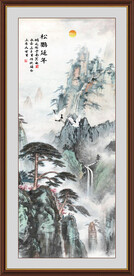 竖幅山水画