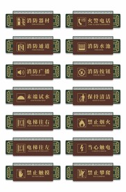 消防导视门牌设计
