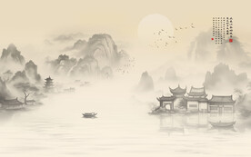 新中式意境山水画