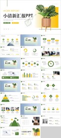 小清新工作总结计划PPT