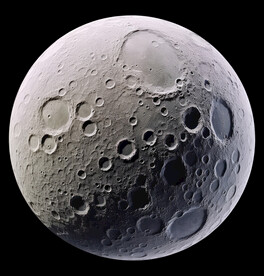 月球表面灯箱素材