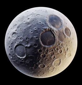 月球表面灯箱素材