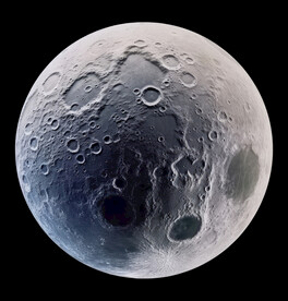 月球表面灯箱素材