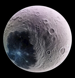 月球表面灯箱素材