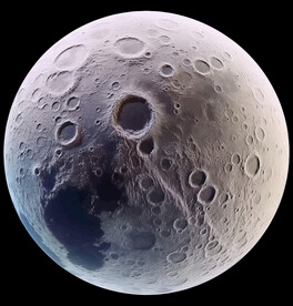 月球表面灯箱素材