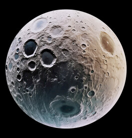 月球表面灯箱素材