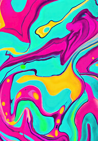 抽象流体肌理画