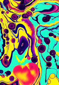 炫彩抽象水彩肌理