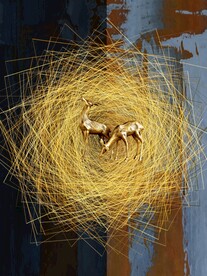 现代轻奢麋鹿玄关