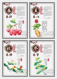 四季养生海报系列