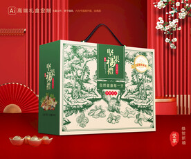 坚果礼盒 年货包装