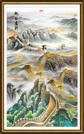 竖幅国画