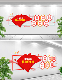 社会主义核心价值观文化墙