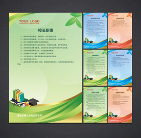 学校职责 制度展板