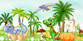 国潮美食背景墙