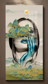 美女艺术装饰画