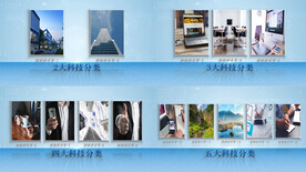 简约干净图文科技分类AE模板