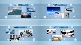 简约干净企业历程图文AE模板