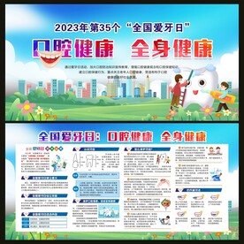 全国爱牙日宣传栏