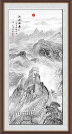 竖幅国画
