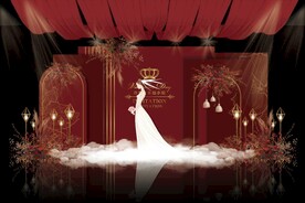 红色婚礼效果图