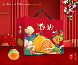 春见礼盒 耙耙柑包装