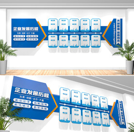 公司发展历程文化墙