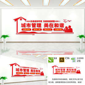 城管宣传文化墙