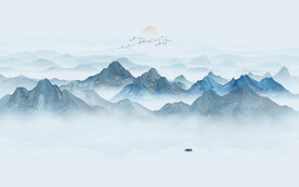 水墨山水图