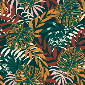 植物枝叶 面料印花