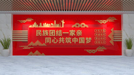 党建文化墙 民族团结