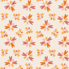 彩色花朵花瓣印花