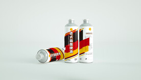 啤酒罐贴图样机